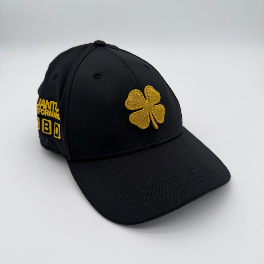 Black Clover Live Lucky Hat Quantum Performance Black Gold Clover Cap S/M